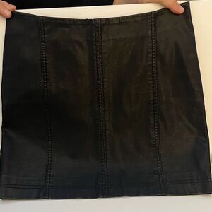 Free People Black Mini Skirt